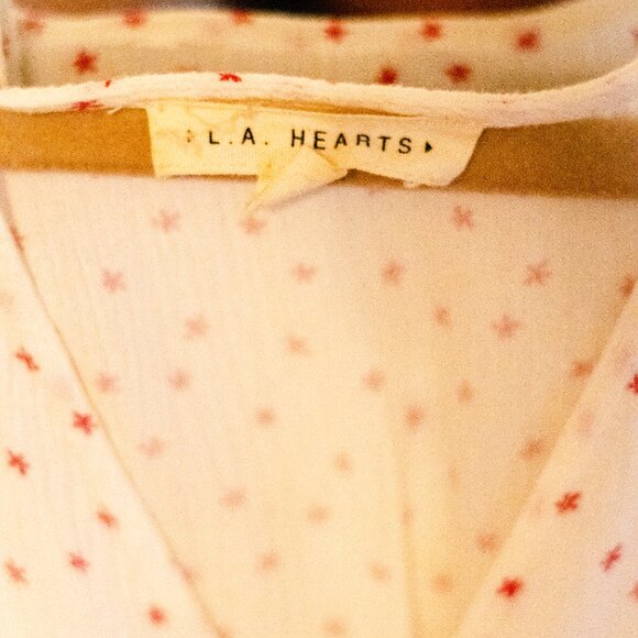 LA Hearts by PacSun White with Red Florals Dress - Picture 3 of 4